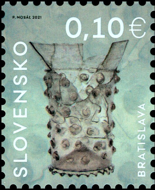 13th Century Glass Goblet, Bratislava