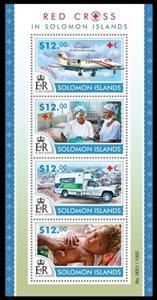 Mini Sheet, Red Cross in Solomon Island, Solomon Islands,  , Organizations, Red Cross and Red Crescent