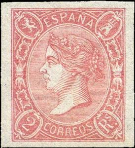 Stamp, Queen Isabel II, Spain,  , Heads of State, Queens, Royalty