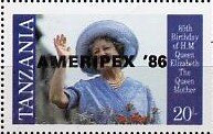 Queen Mother Elizabeth Overprinted