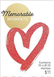 Booklet, Heart in Red Paint, Australia,  , Greetings, Hearts