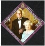 Stamp, Queen and Prince Philip, different, Bermuda,  , Royalty