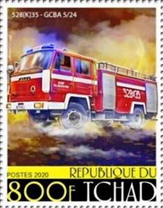 Stamp, 528[k]35 - Gcba 5/24, Chad,  , Fire-brigade