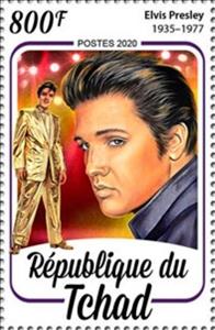 Stamp, Elvis Presley, Chad,  , Famous People, Musicians, Singers