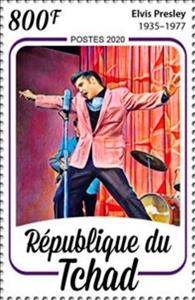Stamp, Elvis Presley, Chad,  , Famous People, Musicians, Singers