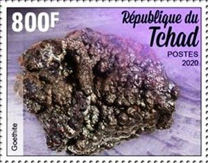 Stamp, Goethite, Chad,  , Minerals