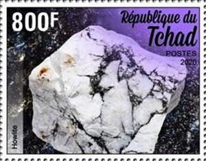 Stamp, Howlite, Chad,  , Minerals