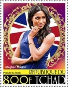 Stamp, Meghan Markle, Chad,  , Royalty