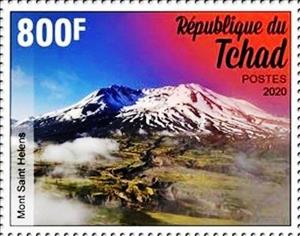 Stamp, Mount St. Helens, Chad,  , Volcanos