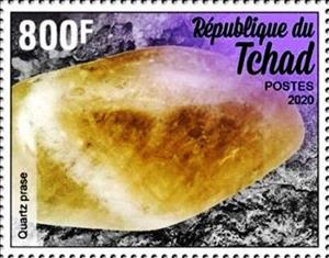 Stamp, Prasiolite, Chad,  , Minerals