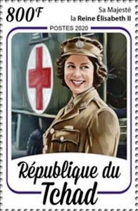Stamp, Queen Elizabeth II, Chad,  , Queens, Royalty