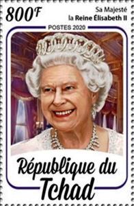 Stamp, Queen Elizabeth II, Chad,  , Queens, Royalty
