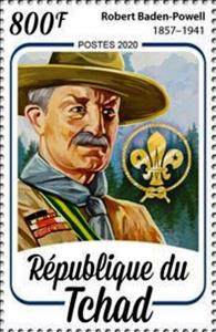 Stamp, Robert Baden-Powell, Chad,  , Scouting