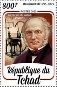 Stamp, Rowland Hill 1795–1879, Chad,  , Stamps