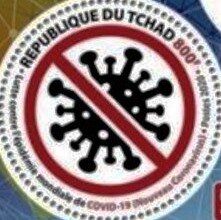 Stamp, Stop Cpvid-19, Chad,  , Diseases