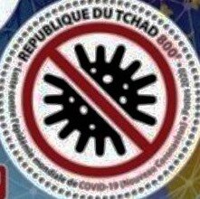 Stamp, Stop Cpvid-19, Chad,  , Diseases