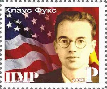 Stamp, 75 Years Of The Atomic Era, Cinderellas,  , Men, People
