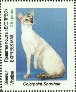 Stamp, Breeds of cats, Cinderellas,  , Animals (Fauna), Cats