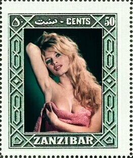 Stamp, Brigitte Anne-Marie Bardot, Cinderellas,  , Actors, Famous People, Photographs, Women