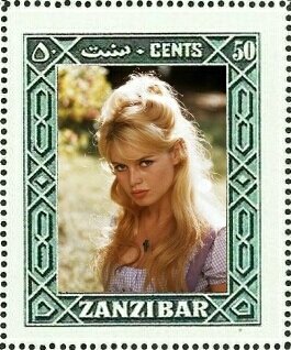 Stamp, Brigitte Anne-Marie Bardot, Cinderellas,  , Actors, Famous People, Photographs, Women