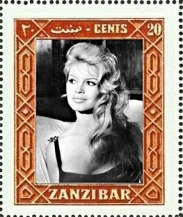 Stamp, Brigitte Anne-Marie Bardot, Cinderellas,  , Actors, Famous People, Photographs, Women