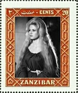 Stamp, Brigitte Anne-Marie Bardot, Cinderellas,  , Actors, Famous People, Photographs, Women