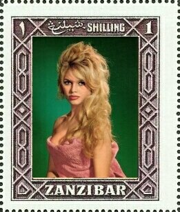 Stamp, Brigitte Anne-Marie Bardot, Cinderellas,  , Actors, Famous People, Photographs, Women
