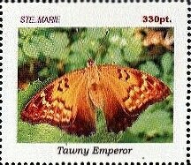 Stamp, Butterflies, Cinderellas,  , Butterflies, Insects