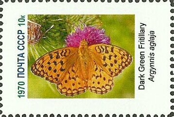 Stamp, Butterflies, Cinderellas,  , Butterflies, Insects