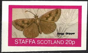 Stamp, Dingy Skipper, Cinderellas,  , Animals (Fauna), Butterflies, Insects