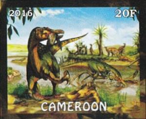 Stamp, Dinosaurs, Cinderellas,  , Dinosaurs, Prehistorical Animals