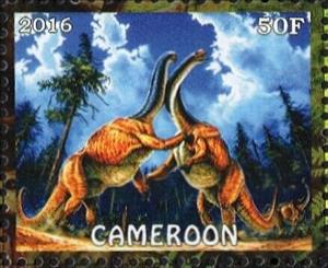 Stamp, Dinosaurs, Cinderellas,  , Dinosaurs, Prehistorical Animals