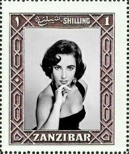 Stamp, Elizabeth Rosemond Taylor, Cinderellas,  , Actors, Famous People, Photographs, Women