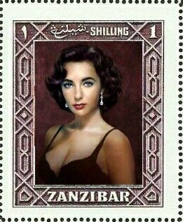 Stamp, Elizabeth Rosemond Taylor, Cinderellas,  , Actors, Famous People, Photographs, Women