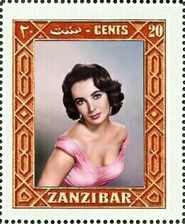 Stamp, Elizabeth Rosemond Taylor, Cinderellas,  , Actors, Famous People, Photographs, Women