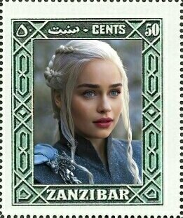 Stamp, Emilia Isobel Euphemia Rose Clarke, Cinderellas,  , Actors, Famous People, Photographs, Women