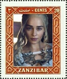 Stamp, Emilia Isobel Euphemia Rose Clarke, Cinderellas,  , Actors, Famous People, Photographs, Women