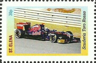 Stamp, Formula One cars, Cinderellas,  , Cars, Formula One
