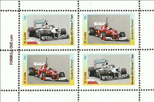 Mini Sheet, Formula One cars, Cinderellas,  , Cars, Formula One