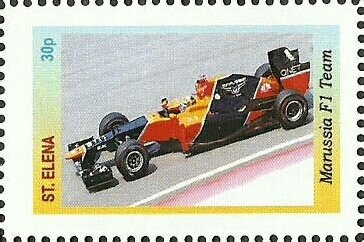 Stamp, Formula One cars, Cinderellas,  , Cars, Formula One