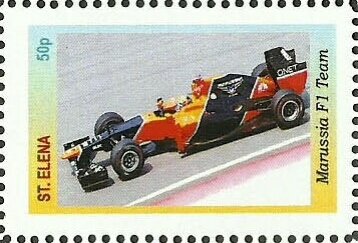 Stamp, Formula One cars, Cinderellas,  , Cars, Formula One