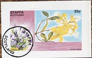 Stamp, Harebell and Azalea, Cinderellas,  , Flowers