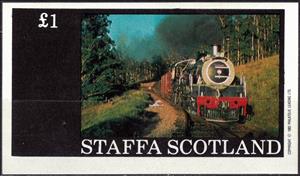 Souvenir Sheet, Locomotive, Cinderellas,  , Locomotives, Railways