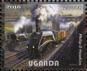 Mini Sheet, Locomotives, Philip D Hawkins, Cinderellas,  , Art, Locomotives, Paintings