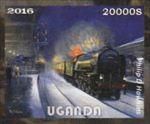 Stamp, Locomotives, Philip D Hawkins, Cinderellas,  , Art, Locomotives, Paintings