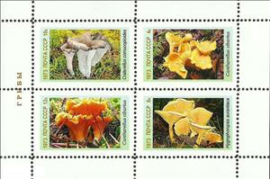 Mini Sheet, Mushrooms, Cinderellas,  , Mushrooms, Plants (Flora)