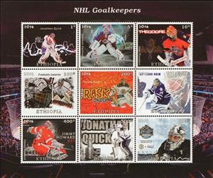 Mini Sheet, NHL Goalkeepers, Cinderellas,  , Hockey, Ice-hockey, Men, People, Sports