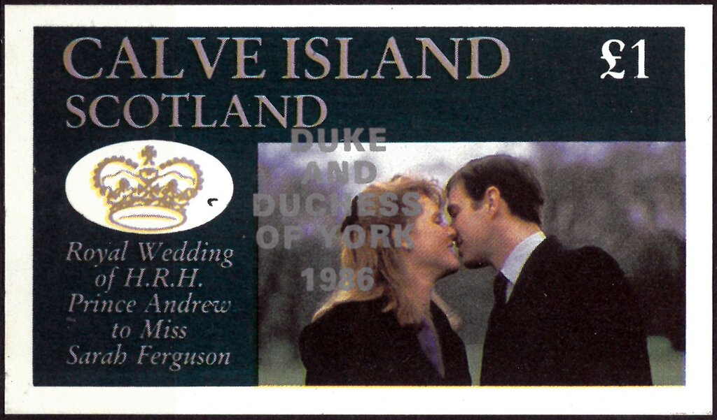 Royal Wedding of H.R.H. Prince Andrew to Miss Sarah Fer