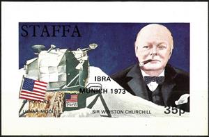 Souvenir Sheet, Sir Winston Churchill, Cinderellas,  , Famous People