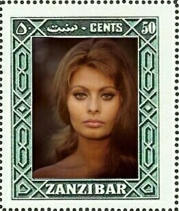 Stamp, Sophia Loren (Sofia Villani Scicolone), Cinderellas,  , Actors, Famous People, Photographs, Women